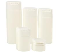 TOVINANNA Kit de Viaje con Artículos de Aseo 4 Tamaños de Botellas de Champú Loción Y Tónico Bolsa de Eva Resistente para Actividades al Aire