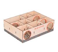 TOVINANNA Laberinto de Madera para Hámsters y Ratones Pequeños, Juguete para Mantener la Agilidad y Prevenir Obesidad, Túnel de Laberinto Divertido y Seguro