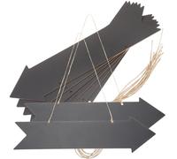 TOVINANNA Letreros de Señal de Dirección de Flecha Colgantes 8.9X33.5 CM Doble Cara Borrable para Bricolaje, Diseño en Blanco, y Fáciles de Colgar del Hogar y Eventos