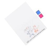 TOVINANNA Libro de Firmas para Fiesta de Revelación de Género Árbol de Huellas Dactilares Póster Decorativo 2 Tintas Azul y Rosa Kit Completo para Shower y Celebración de Género