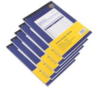 TOVINANNA Libro de Pedidos para Pequeñas Empresas 5 Unidades 2 Partes Libro de Recibos Comerciales Multiusos para Gestión y Seguimiento de Órdenes Registro de Pedidos Profesional para