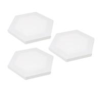 TOVINANNA Lienzos Hexagonales Blancos para Pintar 3 Piezas, Bastidor de Madera y Algodón, Adecuados para Óleo y Acrílico, Ideales para Hobbies de Pintura