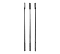 TOVINANNA Limpiador de Flauta Negro de Plástico para Saxofón E Instrumentos de Viento, Elimina Humedad y Residuos, Paquete de 3 Piezas para Cuidado Antes del Ensayo