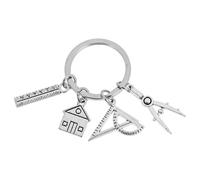 TOVINANNA Llavero de Arquitecto Diseño Compacto y Capacidad para Múltiples Llaves, Hecho de Aleación de Zinc Resistente a Rayones, para Ingenieros y Estudiantes en Obra