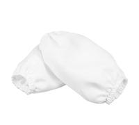 TOVINANNA Mangas para Brazos, Protectores de Brazos Blancos de Poliéster, Impermeables, Resistentes a Manchas, Lavables a Máquina, Puños Ajustables, para Casa y Pintura