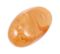 TOVINANNA Mango de Ágata Roja Piedra de Cristal Pulida Piedra Natural de Mano para Decoración de Interiores para Colección de Minerales y Rocas de Superficie Lisa