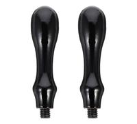 TOVINANNA Mango para Sello de Lacre de Madera Negra Repuesto 2 Piezas Compatible Sellos de Boda E Invitación Mango Pulido Superficie Lisa para Fácil Agarre y Uso Manualidades