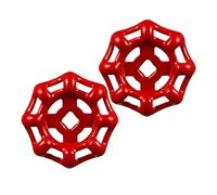 TOVINANNA Manija de Rueda para Válvulas de Cierre de Fundición de Hierro, 2 Piezas, Manijas Octagonales y Hexagonales de 45 Mm, Mango de Metal Resistente para Grifo Exterior, Repuesto