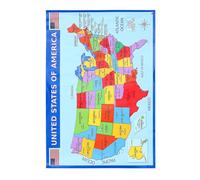 TOVINANNA Mapa de Estados Unidos para Aprendizaje 2 Pósteres 50X35 CM para Salones y Dormitorios Carteles Didácticos y Ligeros