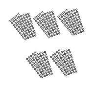 TOVINANNA Marcadores de Escaneo 3D Reflectantes Pet 015 MM de Grosor Puntos de Referencia de 6 MM Interior y 10 MM Exterior 50 Unidades por Hoja 10 Hojas para Escáner 3D Profesional