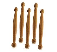 TOVINANNA Masajeador de Madera 5 Piezas para Pies y Cuerpo Diseño Portátil y Bordes Redondos