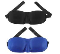 TOVINANNA Máscara De Para Adultos Accesorios De Viaje Bloqueo De Luz Para Yoga Y Descansos Transporte 2 Piezas X 3