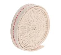 TOVINANNA Mecha Plana de Algodón para Lámparas de Queroseno, Compatible Amplia, Encendido Suave, Color Beige, Adecuado para Camping al Aire Libre, Paquete de 1 Rollo