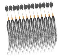 TOVINANNA Mechones De Color Cabello Kit De Coloración Para Balayage Muestras De Color Con Hebillas Doradas y Anillos Cabello Humano Para Uso Peluquerías y Teñido Del