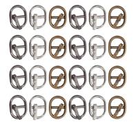 TOVINANNA Mini Hebillas de Aleación 55Mm para Manualidades 150 Piezas Multicolor Plata Negro Bronce Hebillas Pequeñas para Ropa y Cinturones de Muñecas Accesorios DIY para Coser y