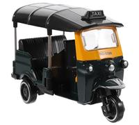 TOVINANNA Modelo de Triciclo Vintage Retro en Miniatura Verde Oscuro, Aleación Ligera, Adorno Decorativo para Escritorio y Hogar, Adecuado para Colección y Decoración de Oficina, Tamaño