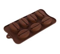 TOVINANNA Molde de Silicona Café 7 Cavidades Molde Chocolate Flexible Resistente Horno y Congelador Bandeja Cubitos Hielo para Repostería y Fondant Creativo para Cocina Hogar