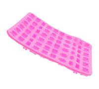 TOVINANNA Molde de Silicona para Gomitas 60 Cavidades, Mini Molde para Chocolate Forma de Animal, Color Rosa, Apto para Repostería Casera y Manualidades Creativas