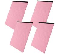 TOVINANNA Notas A4 Rosa 4 Unidades Hojas Desprendibles Rayadas y Diseño Horizontal Columnas Divididas Papel Resistente para Oficina Estudio y Trabajo Diario