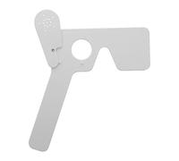 TOVINANNA Oclusor Ocular Plástico Blanco 1 Unidad Parche Profesional Para Prueba Vista y Astigmatismo Mango Antideslizante Para Optometría Uso Clínico