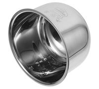 TOVINANNA Olla Interior de Repuesto para Arrocera de 16 L de Acero Inoxidable 304 sin Recubrimiento Revestimiento Antiadherente Compatible Olla Eléctrica para Cocinar Arroz y Vaporera