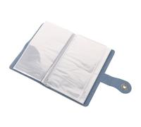 TOVINANNA Organizador de Dinero Portátil Azul para Libro de Ahorros con Múltiples Ranuras para Billetes Bolso para Viajes y Gestión Financiera Personal