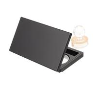 TOVINANNA Paleta de Maquillaje Vacía Negra para Sombras y Rubor con Espejo, Diseño Estable y Ligero, Adecuado para Obsequio o Viaje, Material Ps y Vidrio