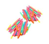 TOVINANNA Palitos de Unión Poligonales para Matemáticas Infantiles, 100 Piezas de Plástico Duradero en 5 Medidas (4cm, 5cm, 6cm, 8cm, 9cm), Manipulativos de Geometría para Aula y Uso