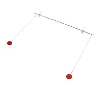 TOVINANNA Palo Colgador de Banderas de Acero Inoxidable Barra para Póster de 42 CM Soporte Versátil para Exhibiciones Centros Comerciales Colgadores para Pósteres y Pancartas Artísticas