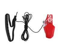 TOVINANNA Pañal para Loros con Arnés y Correa de Cuero de Terciopelo Rojo, Diseño Fácil de Usar para Aventuras al Aire Libre y Parque, Traje de Vuelo para Cotorras Pequeñas