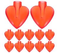 TOVINANNA Pantallas para Bombillas LED de Guirnalda 5 MM Mini Cubiertas Decorativas Forma de Corazón Rojo 50 Piezas para Luces Festivas de San Valentín Bodas y Decoración Exterior