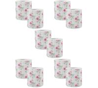 TOVINANNA Papel Higiénico Decorativo Estampado De Flores Para Baño Accesorio Divertido Y Desechable Para Fiestas Y Celebraciones 2 * 5