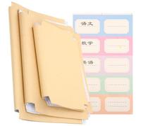 TOVINANNA Papel Kraft Autoadhesivo para Forrar Libros 30 Hojas Tamaño Grande, Mediano y Pequeño, Protector Artesanal Marrón para Cubiertas de Libros, Cuadernos y Revistas, Funda Resistente