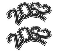 TOVINANNA Parches Termoadhesivos Números Bordados 2026 para Coser, 8 Unidades Grandes para Camisetas Deportivas y Uniformes de Fútbol, Parche Bordado del Equipo, Apto para Planchar en Ropa