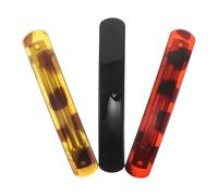 TOVINANNA Pasadores de Resorte Antideslizantes para Mujer 3 Unidades Clips Cabello Franceses Pequeños Diseño de Estampado de Leopardo Amarillo Rojo y Negro Brillante Accesorios