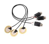 TOVINANNA Pastillas Piezoeléctricas Autoadhesivas 3 Piezas, Sistema de Captación para Guitarra Acústica, Ukelele y Banjo, Transductor Piezoeléctrico de 30 Cm para Amplificación y Reducción