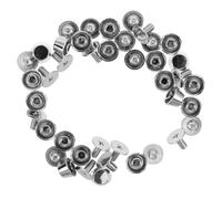 TOVINANNA Patas Metálicas para Bolsos y Herrajes para Equipaje en Aleación de Zinc de 8 MM, Set de 20 Piezas Remaches para Maletas, Bolsos Tipo Cubo y Cajas de Herramientas