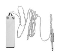 TOVINANNA Pedal de Tatuaje Sensible al Tacto de Acero Inoxidable Plateado, Interruptor Cuadrado Mini, Accesorio Compatible para Máquina de Tatuar Profesional, Suministro para Tatuajes
