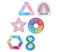 TOVINANNA Pegatinas Calmantes Sensoriales a Rayas 6 Unidades Adhesivas para Descompresión y Concentración en Adultos Inquietos y Decoración de Libros