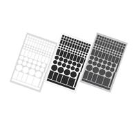 TOVINANNA Pegatinas de Sombreado para Fiesta Verano, Adhesivos Opacos para Bloquear Luz LED y Reloj Alarma, 3 Hojas de PVC y Eva para Oficina y Cine