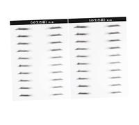 TOVINANNA Pegatinas Para Cejas Masculinas Impermeables 2 Pares 6d Simulación De Ceja Maquillaje Natural Fácil Aplicación