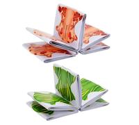 TOVINANNA Pegatinas para Extensión de Puntas de Uñas 200 Piezas 100 Verde 100 Naranja Guía y Formas para Decoración de Uñas Profesional y Uso Doméstico Accesorios para Manicura Fácil y
