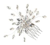 TOVINANNA Peina De Novia Cristales y Pedrería Accesorio Para Peinados De Boda Adorno Elegante Para Ocasiones Especiales