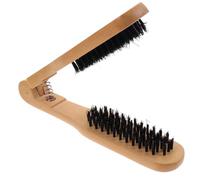 TOVINANNA Peine Alisador De Cabello Cerdas De Cerdo 1 Unidad Tamaño Estándar Plancha De Pelo Manual Para Cuidado Del Cuero Cabelludo y Uso Diario Color Caqui