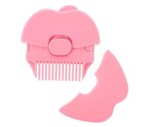 TOVINANNA Peine Corta Pelos para Mango Ergonómico Recortadora Manual Segura y Reutilizable para Cabello Fino y Puntas Abiertas Herramienta Práctica para Recortar Cabello de Rosa