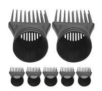 TOVINANNA Peine de Boquilla Desenredado y Secado Rápido para Secador de Pelo 7 Piezas Accesorio para Secador de Pelo de Plástico Negro, Peinado Versátil, Flujo de Aire para Peluquería