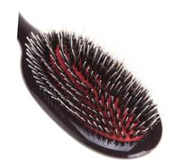 TOVINANNA Peine de Cerdas Naturales Antiestático para Cuidado con Mango Plástico Ergonómico Masajeador para Cuero Cabelludo y de Secado Pequeño