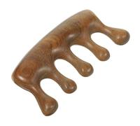 TOVINANNA Peine De Masaje De Sándalo Natural Peine De Dientes Anchos Sin Estática Para Cabello De Mujer Cabelludo Para Peinado De Cabello Rizado