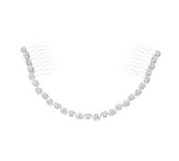 TOVINANNA Peine De Novia De Cristal Cadena Accesorio De Cabello Femenino Para Bodas Tocado Elegante y Delicado Para Fiestas y Ocasiones Especiales