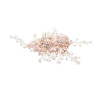 TOVINANNA Peine De Perla Decorativa Imitaciones De Gemas Accesorio Cabello De Novia Para Bodas Peineta De Boda Para Novias y Damas De Honor